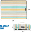 G GOOD GAIN Picnic Blanket Waterproof & Sand Proof,Beach Blanket Portable with Carry Strap, XL Large Foldable Picnic Rug Machine Washable for Camping Party,Wet Grass,Kids Playground.(Pineapple Yellow) by TinyTreasures Baby Boutique
