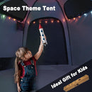 Portable Hexagon Kids Play Tent with LED Strip Lights Indoor Children Play House Easy Set-up Space Dream Tent for Night.4-5 Person Large Tents & Birthday Gifts by TinyTreasures Baby Boutique