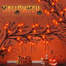 9 FT 72LED Halloween Willow Vine Twig Decor Branches Garland with Lights - 8 Modes Timer - Waterproof Battery Operated for Indoor Wall Fireplace Halloween Decorations by CozyNest Decor