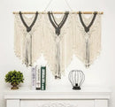 guzhiou large macrame wall hanging - Boho Tapestry Macrame Wall Decor Art- Chic Bohemian Handmade Woven Tapestry Home Decoration for Bedroom Living Room Apartment Wedding Party - 43"x32" (Beige-grey) by CozyNest Decor
