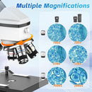 40X-2000X Monocular Microscope for Adults & Kids - Wozel Compound Microscopes for Kids with Dual LED Lights - Professional Biological Microscope with Phone Adapter Slide Set for School Home Education by TinyTreasures Baby Boutique