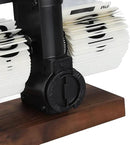 Flip Desk Clock, Retro Vintage Flip Desk Table Clock, Digital Sided Large Numbers Mechanical Flip Clock Wood Base for Living Room, Study Room and Office（Black） by CozyNest Decor