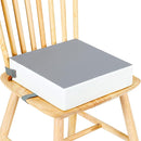 Toddler Booster Seat for Dining Table Chair,Non-Slip Bottom Baby Kid Booster Seat for Dining Table,2 Adjustable Straps,Portable Booster Seat for Table Travel Booster Seat for Toddler(Grey+White) by TinyTreasures Baby Boutique