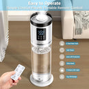 2.1 Gal Humidifiers for Bedroom Large Room, 4 Levels Cool Mist Humidifier with Clear Tank, 7 Color Lights Essential Oil Diffuser with 16H Timer, Top Fill Air Humidifier for Home Plants Office by TinyTreasures Baby Boutique