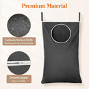 Lifewit Over Door Laundry Hamper, Large Collapsible Hanging Laundry Hamper, Hanging Laundry Basket Bag for Bathroom Bedroom Dirty Clothes Storage Organizer, Dark Gray by CozyNest Decor