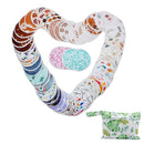 8 pcs(4 Pairs) Random Prints Breast Pads for Nursing Mothers, Reusable and Washable with 1 Bag(8 pcs randomprints with1 Bag) by TinyTreasures Baby Boutique
