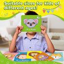 Alphabet ABC Flash Cards with Animal Masks, 26 Pcs Animal mask Alphabet Cards, Interactive Education Games, Learn Letters, English Phrases(Colorful) by TinyTreasures Baby Boutique