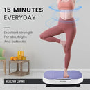 EILISON FIRMHOLD Handle Vibration Plate Exercise Machine for Lymphatic Drainage- Full Body Vibration Platform for Weight Loss, 350lbs Vibration Plate for Beginners & Recovery (Glory Purple) by CozyNest Decor