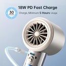 JISULIFE Handheld Fan Pro Series - Extreme Cooling Output: 1-100 Speed Scroll Wheel, Metal Body, Digital Display, 1.5H Fast Charge, 5000mAh-Portable Fan for Travel Outdoor, Gifts for Women Men(Brown) by TinyTreasures Baby Boutique