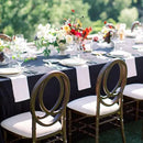 sancua 10 Pack Black Tablecloth 60 x 84 Inch, Rectangle Table Cloth for 4ft Tables - Stain and Wrinkle Resistant Washable Polyester Table Cover for Dining Wedding Banquet Party Buffet Restaurant by CozyNest Decor