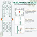 4 Pack Metal Garden Trellis for Climbing Plants,Green Metal Garden Trellis for Vines Plant Rose Vegetable Support,Large Decorative Outdoor Trellis by GreenHaven Gardens