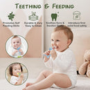 Baby Breastmilk Popsicle Molds & Baby Fruit Feeder (6 Pack), WAJIAYON Baby Food Freezer Tray Storage Containers, Silicone Teething Pacifier Feeder and Teether for Babies,Moss and Fawn Baby Feeder by TinyTreasures Baby Boutique