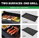 Turbo E Outdoor Electric Grill by PLUGNGRILL - High-Power 1700W Infrared Grill Technology - 24-Inch Smart BBQ Grill with Probe & Digital Display for Precise Cooking & Searing (Turbo E Griddle Set) by GreenHaven Gardens