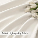 MIULEE Ivory Back Tab Blackout Curtains 120 Inch Long 2 Panels Set for Bedroom, Rod Pocket/Pinch Pleated Extra Long Thermal Insulated Living Room Darkening Light Blocking 10FT Drapes by TinyTreasures Baby Boutique