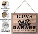 Rustic Wood Sign - Father's Day & Grandpa's Gift - Decor Hanging Wall Art - 'If He Can't Fix It...' by CozyNest Decor