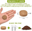 ZeeDix Organic Coco Coir Pellets Potting Soil, 50pcs 30mm Compressed Coconut Coir Seed Starter Soil Pellets, Coco Peat Soil Discs for Indoor Outdoor Plants, Herbs, Houseplants, Flowers and Vegetables by GreenHaven Gardens