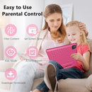 Kids Tablet 8GB+64GB, 10 Inch Android 14 Tablet for Kids 6000mAh with Case, WiFi 6, Bth 5.2, Dual Camera, GPS Pre-Installed Parental Controls, Kids Space & Family Link Great Gift for Toddler Children by TinyTreasures Baby Boutique
