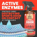 Uncle Todd’s Odor Stomp Sports Equipment Odor Eliminator Spray - Extra Strength Enzyme-Powered Deodorizer for Football, Hockey, Gym Bags, and Athletic Gear - Bamboo Blitz Scent - 16 oz by CozyNest Decor