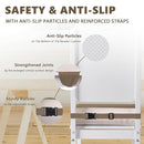 Booster Seat for Kitchen Chair with Adjustable Straps, Toddler Booster Seats for Dining Table Portable for Travel Camping Eating, Booster Cushion for Table for Baby Child Infant Kid Boy Girl by TinyTreasures Baby Boutique