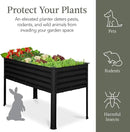 Best Choice Products 48x24x30in Galvanized Raised Garden Bed, Metal Elevated Planter Box, Vegetable Garden for Backyard, Patio, Balcony - Black by GreenHaven Gardens