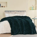 GONAAP Fuzzy Faux Fur Throw Blanket Queen Size Dark Teal Super Soft Cozy Plush Fuzzy Shaggy Blanket for Couch Sofa Bed (Dark Teal, Queen(90"x90")) by CozyNest Decor