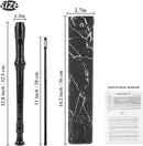 Recorder Instrument for Beginner Kids Adults,8-Hole Soprano Descant Recorder Music Flute with with Cleaning Rod & Leather Case For School Student Home Entertainment(2-Black Marble) by TinyTreasures Baby Boutique