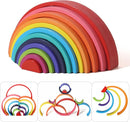 Montessori Rainbow Arch Building Blocks – 12-Piece Creative Stacking Toy for Kids, Multifunctional Educational Playset for Fine Motor Skills, STEM Learning Toy by TinyTreasures Baby Boutique
