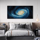 SIGNWIN 36"x72" Extra Large Framed Wall Art Spiral Galaxy Vivid Blue and Yellow Cosmic Space Illustration for Home Living Room Bedroom Decor (Frame Assembly Required) by CozyNest Decor
