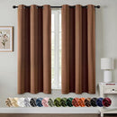 MIULEE Bedroom Blackout Curtains Thermal Insulated Room Darkening Drapes for Living Room Kitchen Grommet Top Light Blocking Window Treatment Curtains, 40 x 54 Inches Long, 2 Panels, Mocha Brown by TinyTreasures Baby Boutique