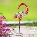 Solar Outdoor Garden Lights,25.3 Inch Height Metal Flamingo Sculptures Garden Statues,Mothers Day Ideal Gifts, Waterproof Path Lights Lawn Stake Ornaments for Patio Pathway Lawn Porch Yard Decoration by GreenHaven Gardens
