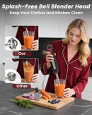Immersion Blender Handheld 1000W, 3 in 1 Stick Hand Blenders for Kitchen with 20 Variable Speeds & Turbo, 304 Stainless Steel with Electric Whisk & Milk Frother Attachments for Soup, Puree & Emulsion by TinyTreasures Baby Boutique