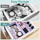 WOWBOX 25 PCS Plastic Drawer Organizer Set, 4 Sizes Desk Drawer Divider Organizers and Storage Bins for Makeup, Jewelry, Gadgets for Kitchen, Bedroom, Bathroom, Office, Purple by TinyTreasures Baby Boutique