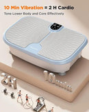 FEIERDUN Vibration Plate Exercise Machine, 400 LBS Capacity Vibration Plate for Lymphatic Drainage, Max Space for Whole-Body Workout & Relaxation at Home by CozyNest Decor