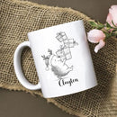 Hedgehog White Ceramic Coffee Mug, Personalized Hedgehog Accent Coffee Cup Gift For Dad Mom Daughter Son Kids, Funny Animal Travel Mug 11 Oz 15 Oz, Custom Name Hedgehogs Teacup Gift For Birthday Xmas by TinyTreasures Baby Boutique