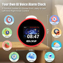 Kids Alarm Clock, Ok to Wake Clock for Kids, Sleep Trainer Clock for Toddler, Adorable Digital Alarm Clock, AI Voice Clock with Chat and 12 White Noise Sound Machine, Time Management Gift for Children by TinyTreasures Baby Boutique
