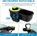 Accmor Stroller Cup Holder with Tray, Universal Cup Holder, Bike Bottle Holder, 361° Rotatable Large Caliber Drinks Holder for Stroller, Bike, Wheelchair, Walker by TinyTreasures Baby Boutique