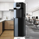 VECYS Bottom Loading Water Cooler with Ice Maker, Cold Water Supply with 18LBS Daily Ice Making, Compatible with 3 or 5 Gallon Bottles, Ideal for Home and Office (No Hot Water) by CozyNest Decor