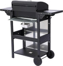 3-Burner Propane Gas BBQ Grill, 25,650 BTU Output, Wire Enamel Cooking Grids, Foldable Side Table, Stainless Steel Outdoor Grill for Patio and Backyard by GreenHaven Gardens