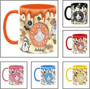 Personalized Halloween Mugs with Names, Halloween Pumpkin Coffee Mug, Custom Ghost Accent Mug Spooky Halloween Gifts For Women Men Friends Family Spooky Season Gift Fall Mug 11 Oz by TinyTreasures Baby Boutique