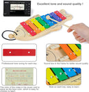 MUSICUBE Xylophone for Baby Toddler Fish Shape Wooden Xylophone with 2 Mallets Educational & Preschool Learning Percussion Instrument Professional Tuning Musical Toys for Kids Aged 3+ by TinyTreasures Baby Boutique