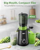 Juicer Machines with Wide Mouth & Large Feed Chute, Professional Cold Press Juicer For Whole Fruits & Vegetables, Self Feeding for Juice Extractor Machine, Easy to Clean, High Juice Yield by CozyNest Decor