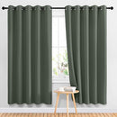NICETOWN Blackout Curtains & Drapes for Bedroom - Room Darkening Thermal Insulated Grommet Voice Reducing Room Dividers Window Drapes (Dark Mallard, 2 Panels, W66 x L72) by TinyTreasures Baby Boutique