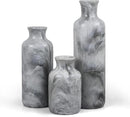 Resin 3 Piece Vase Set, Farmhouse Decor, Home Decorative Vase, Vases for Your Kitchen, Bedroom, Office, Living Room, Bathroom, & Shelf Centerpiece Table Decorations, Grey by GreenHaven Gardens