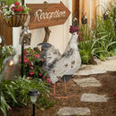 TERESA'S Collections Farmhouse Metal Rooster Garden Statues Decor, 15 Inch Rustic Outdoor Chicken Sculpture Figurines Yard Art for Farm Patio Lawn Kitchen Decorations,Spring Decor, Gift for Mom by GreenHaven Gardens