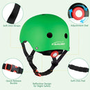 KAMUGO Kids Adjustable Helmet, with Sports Protective Gear Set Knee Elbow Wrist Pads for Toddler Age 2-8 Boys Girls, Bike Skateboard Hoverboard Scooter Rollerblading Helmet Set by TinyTreasures Baby Boutique