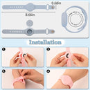 Kids Waterproof Airtag Bracelet Compatible with Apple AirTag, Hidden Silicon Protective Case for Air Tag GPS Tracker Holder, Adjustable Anti-Lost Watch Band for Toddler Child (Blue) by TinyTreasures Baby Boutique