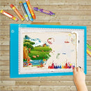 Light Box Drawing Pad, Tracing Board with Type-C Charge Cable and Brightness Adjustable for Artists, AnimationDrawing, Sketching, Animation, X-ray Viewing (A4-Blue) by TinyTreasures Baby Boutique