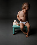 HEVEA Kawan Mini Rubber Duck - 100% Natural Rubber Baby Bath Toy - Eco Friendly, Perfect for Playing, Teething, and Bathing - Mold Free Bath Toys - Marshmallow White by TinyTreasures Baby Boutique