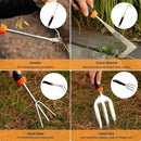 Garden Tool Set,10 PCS Stainless Steel Heavy Duty Gardening Tool Set with Soft Rubberized Non-Slip Ergonomic Handle Storage Tote Bag,Gardening Tool Set Gifts for Women and Men by GreenHaven Gardens