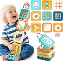 Busy Board for 1 Year Old, Travel Toys for Toddlers 1-3, 8 in 1 Montessori Activity Cube Toy for Babies in Airplane Car Stroller, Sensory Education Birthday Gifts for 1 2 Year Old Boy Girl Infant by TinyTreasures Baby Boutique